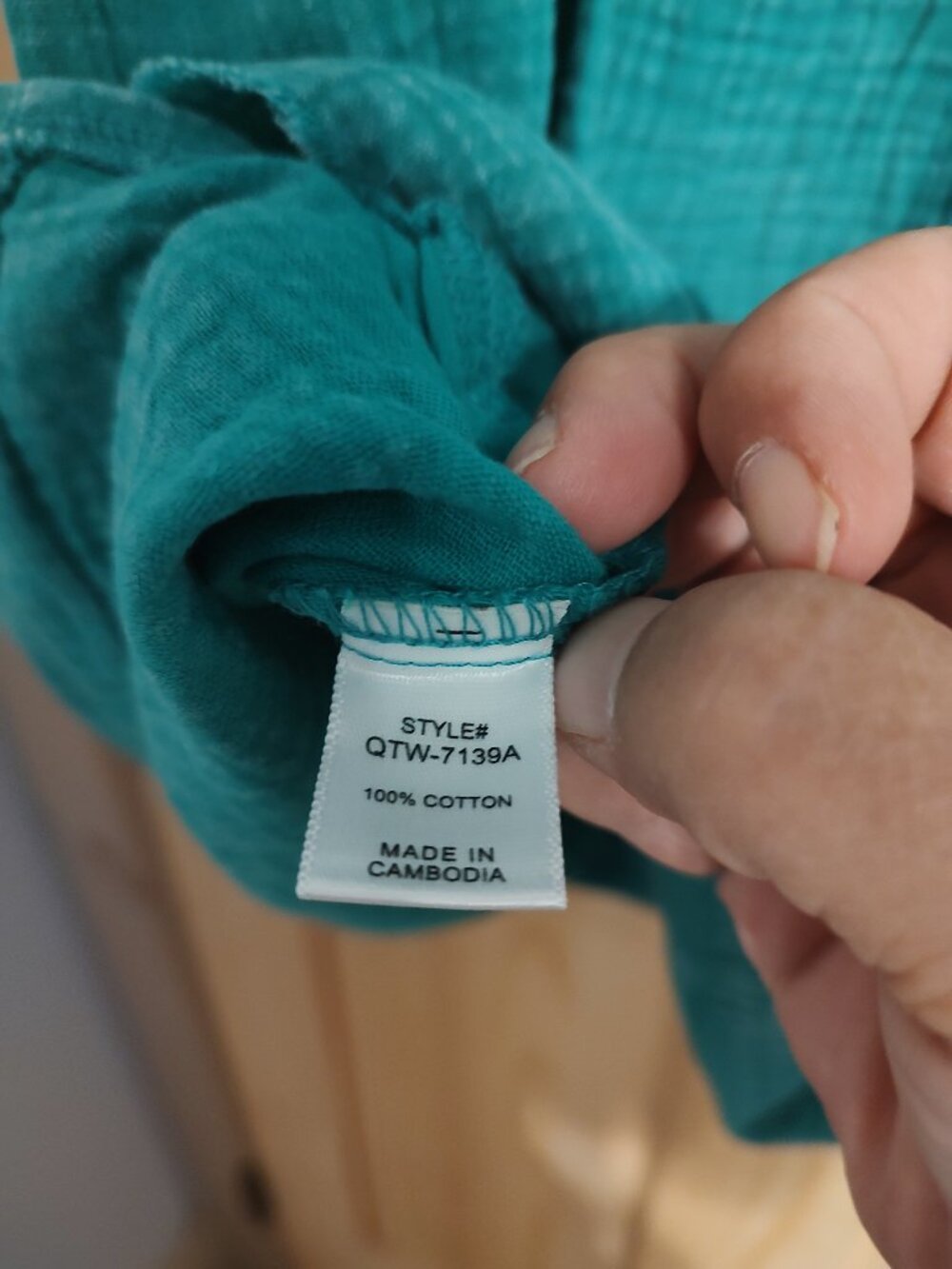 Zenana Cotton Gauze top - Picture 7 of 8